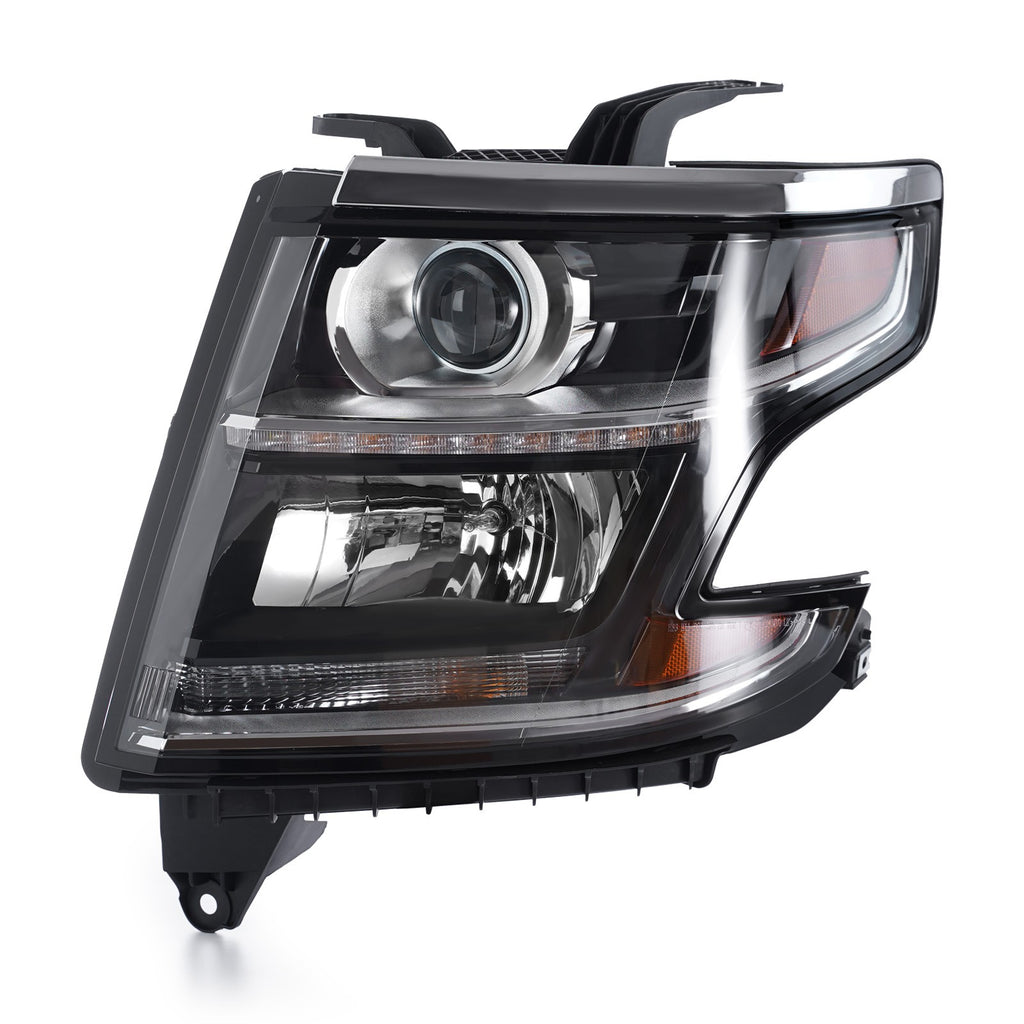 Pair halogen projector headlight front angle for 2015-2020 Chevy Tahoe
