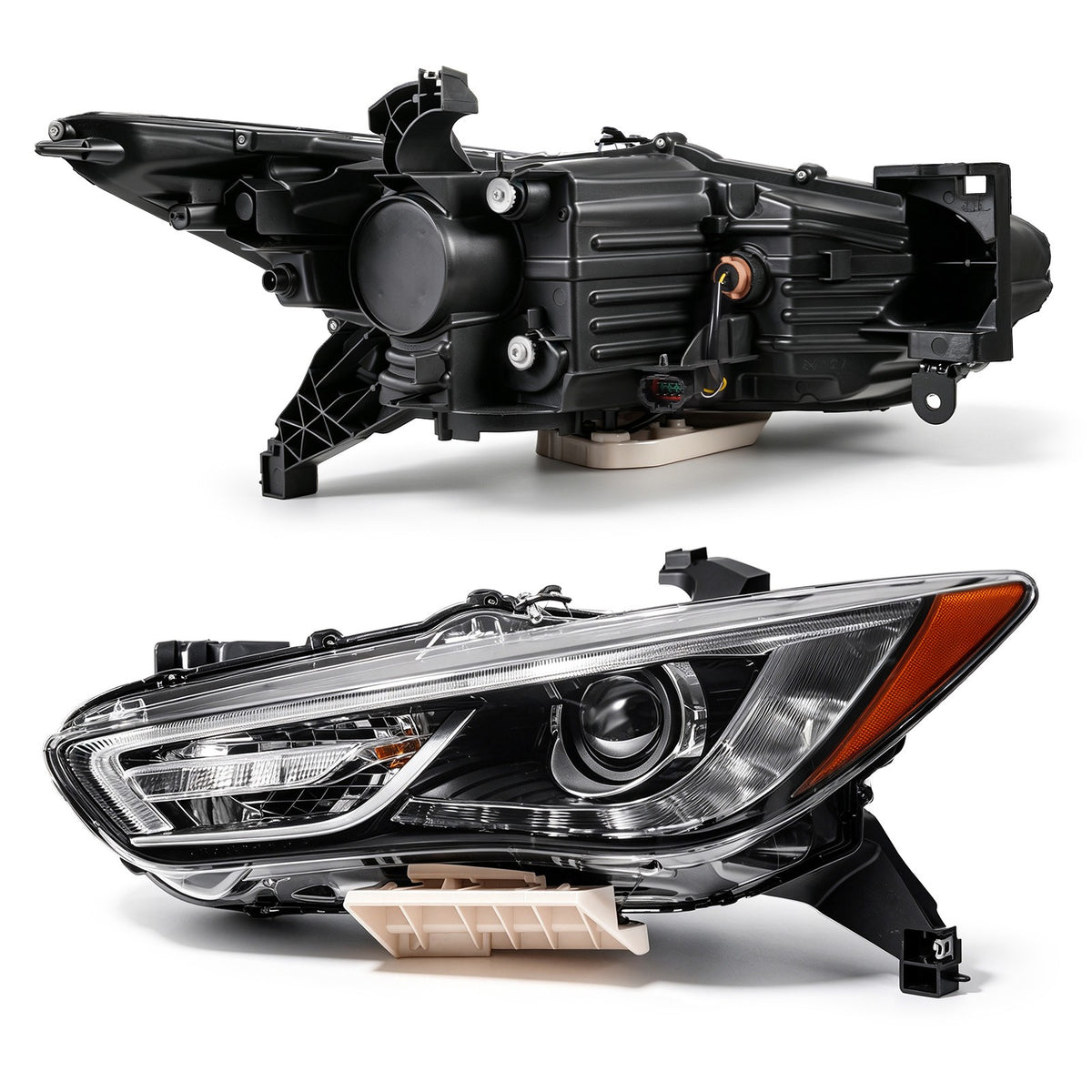 Pair LED headlight front angle for 2019-2020 Infiniti QX60