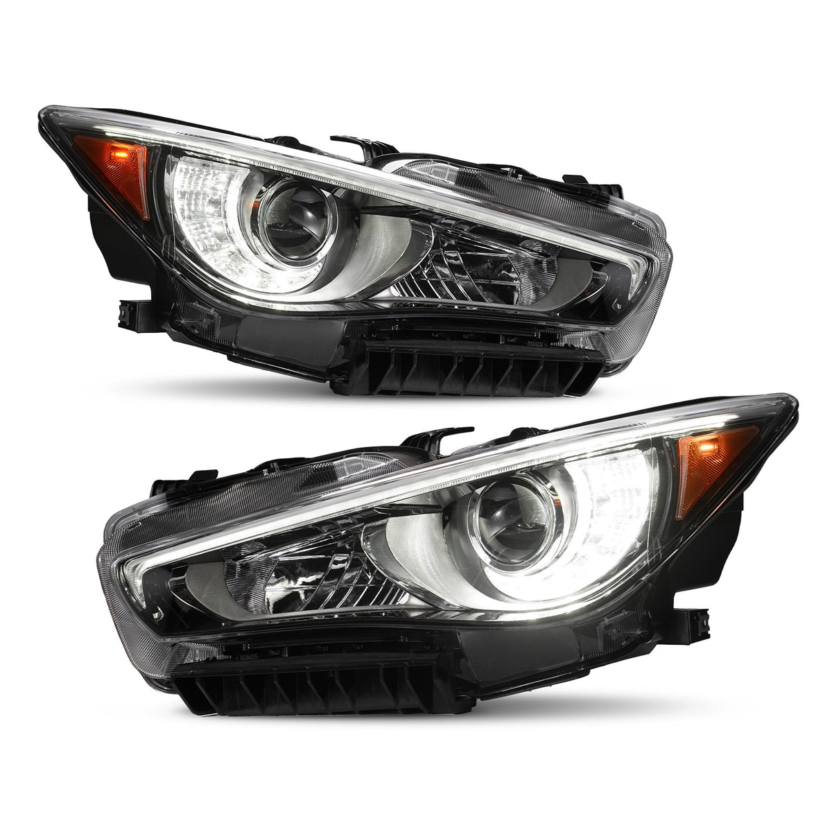 Left LED headlight side angle for 2014-2022 Infiniti Q50