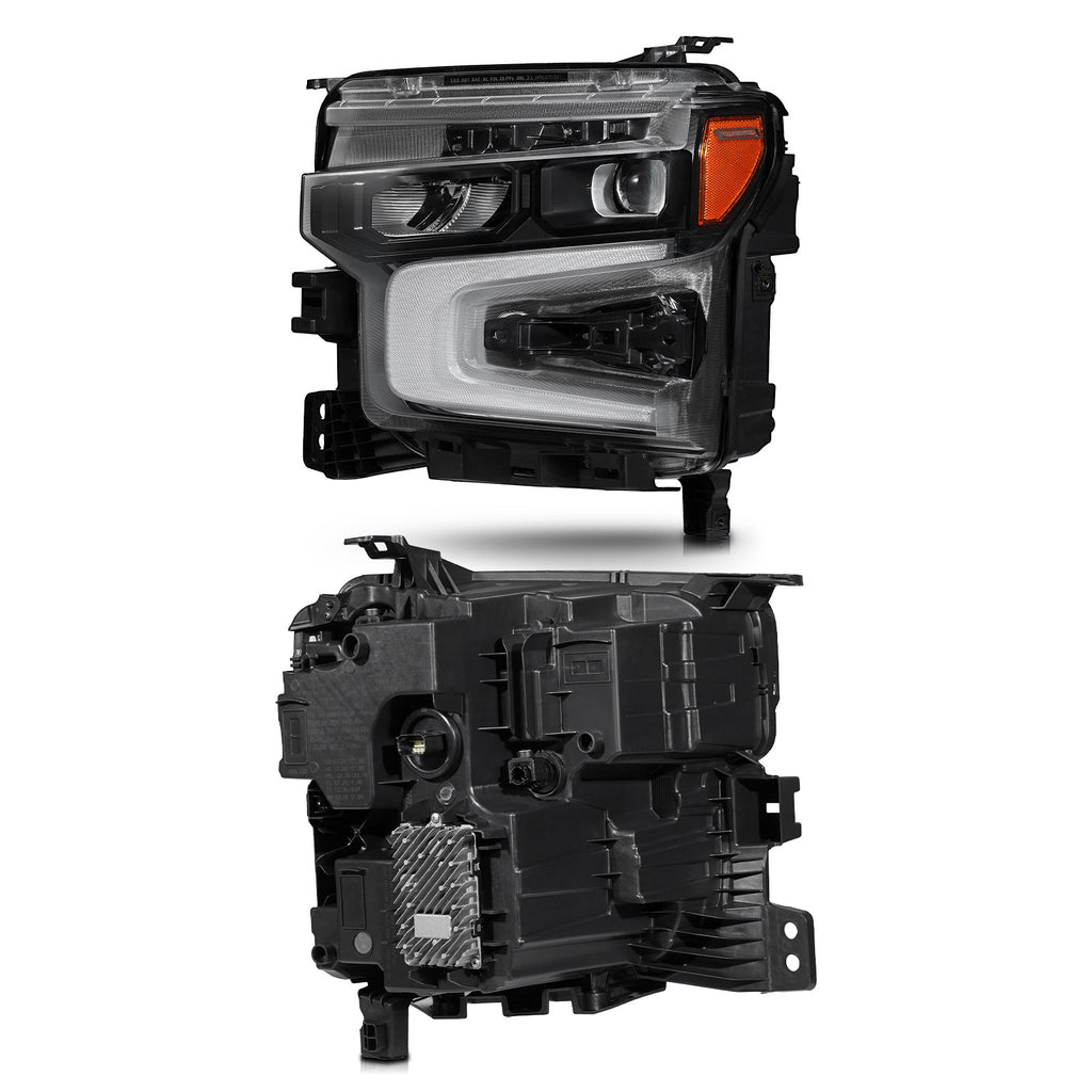 Left LED headlight side angle for 2022-2026 Chevrolet Silverado 1500