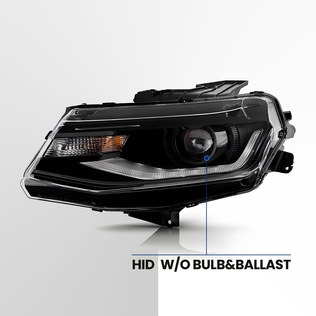 Right HID headlight side angle for 2016-2024 Chevy Camaro