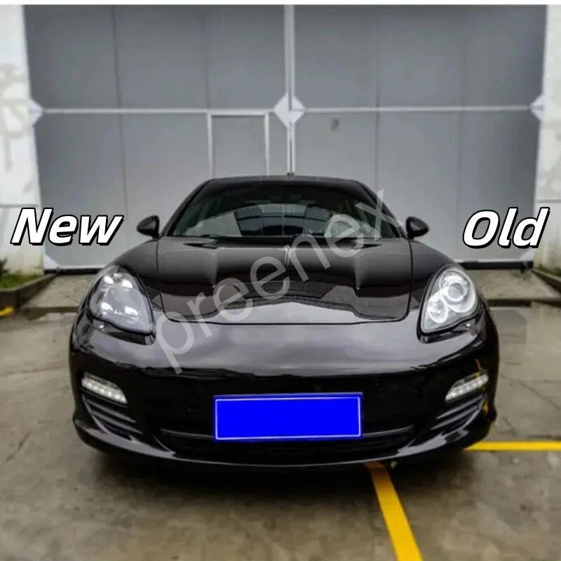 Driver side Full LED headlight close-up for 2010-2013 Porsche Panamera 970