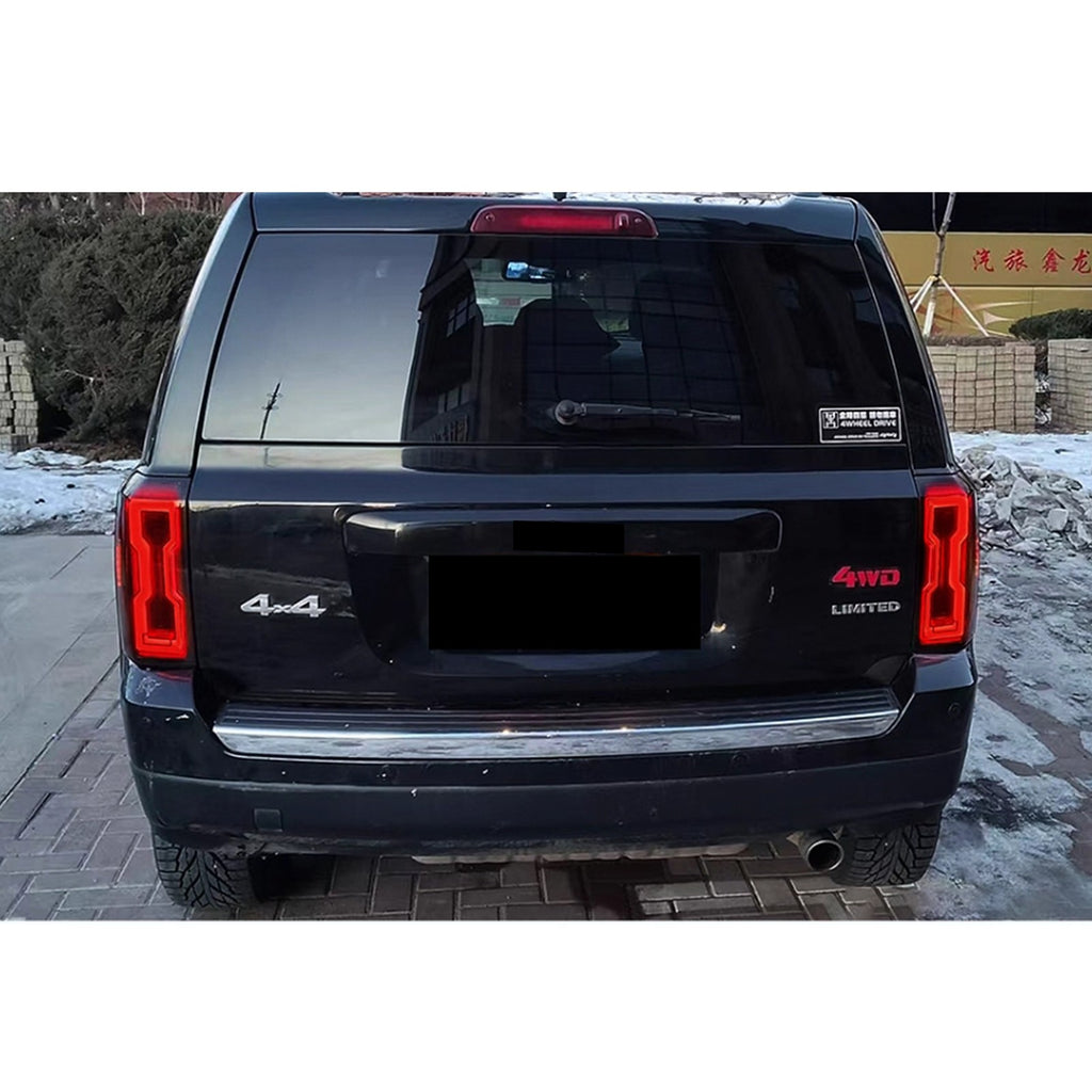Another view of the LED tail lights installed on a 2007-2017 Jeep Patriot