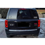 Another view of the LED tail lights installed on a 2007-2017 Jeep Patriot