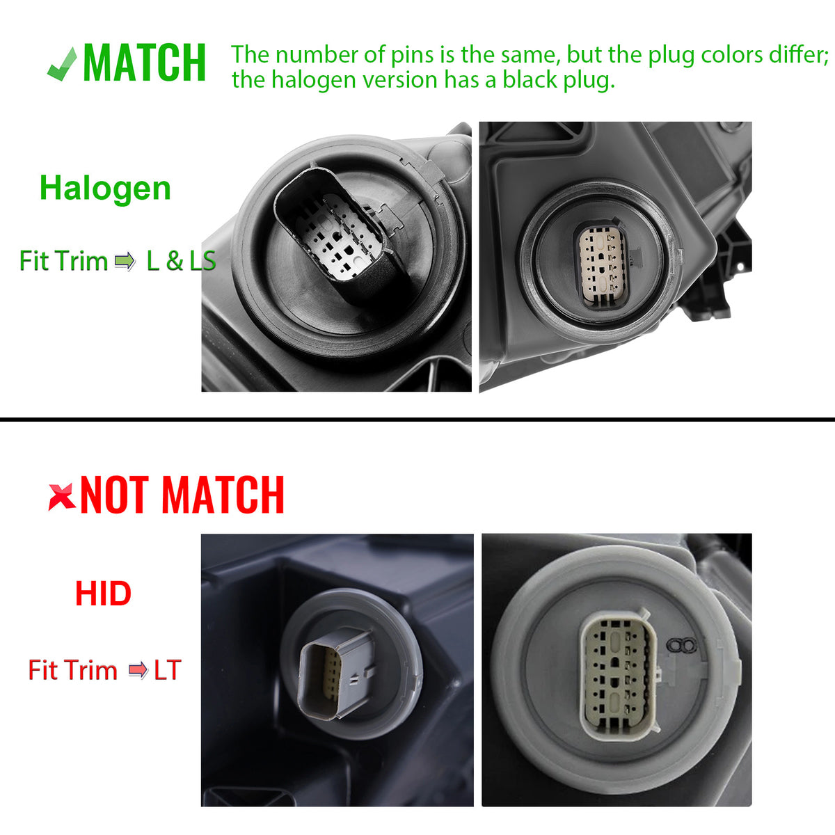 Left halogen headlight side angle for 2018-2021 Chevy Equinox