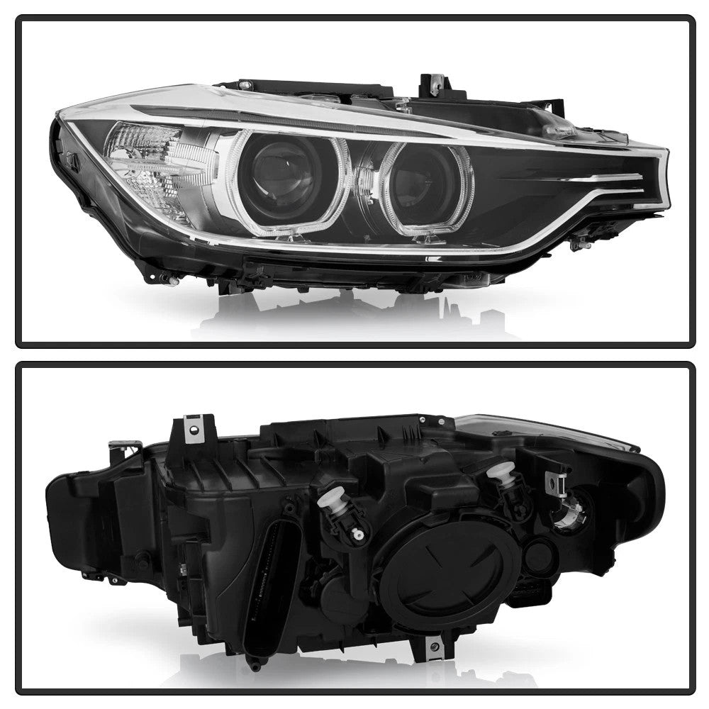 Pair HID headlight front angle for 2012-2015 BMW 3 Series F30