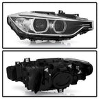 Pair HID headlight front angle for 2012-2015 BMW 3 Series F30