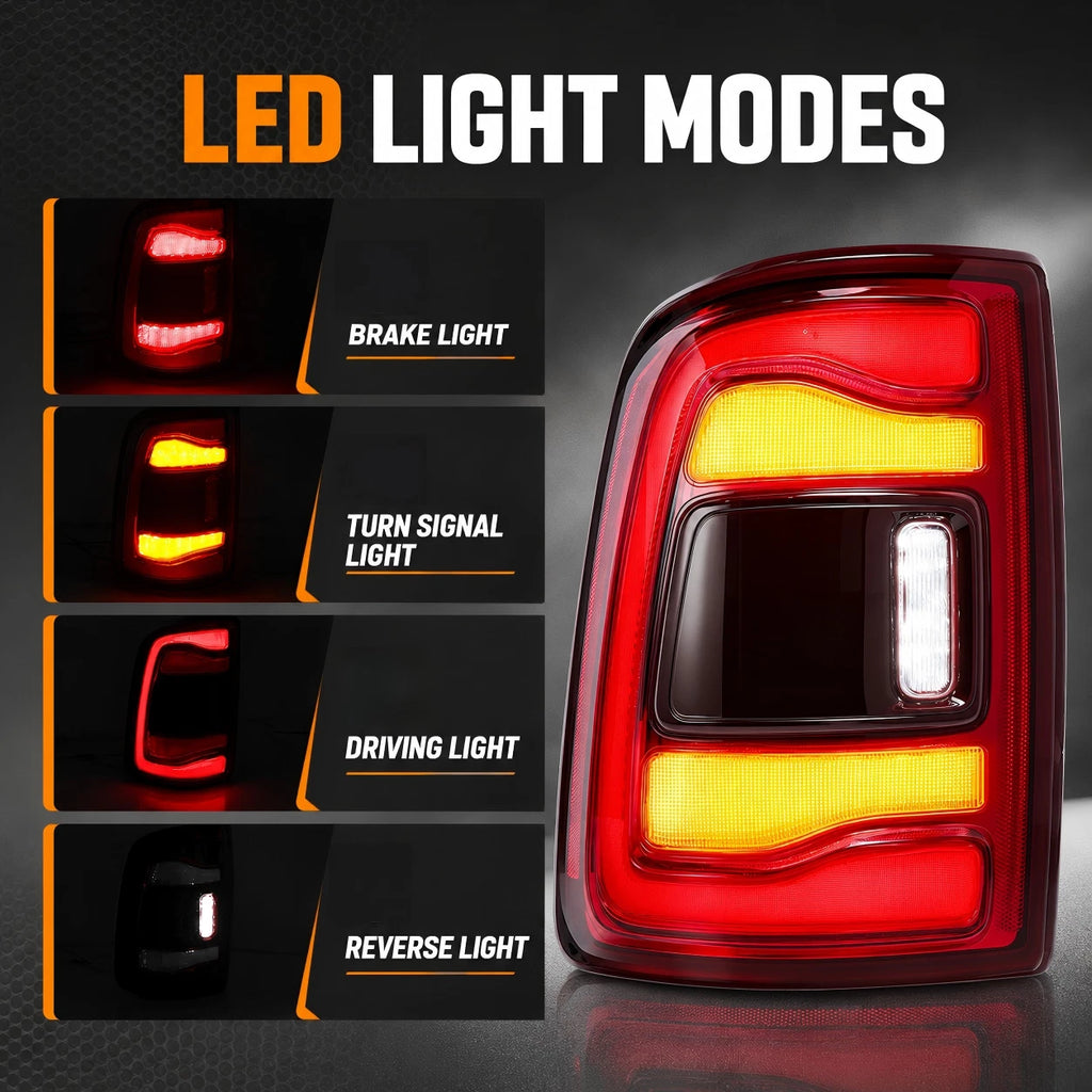 LED tail light view 4 for Ram 1500 with Blind Spot (2019-2024)