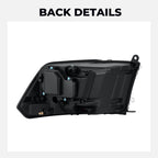 Chrome Projector Halogen headlight features and specifications for 2013-2018 Ram 1500 2500 3500