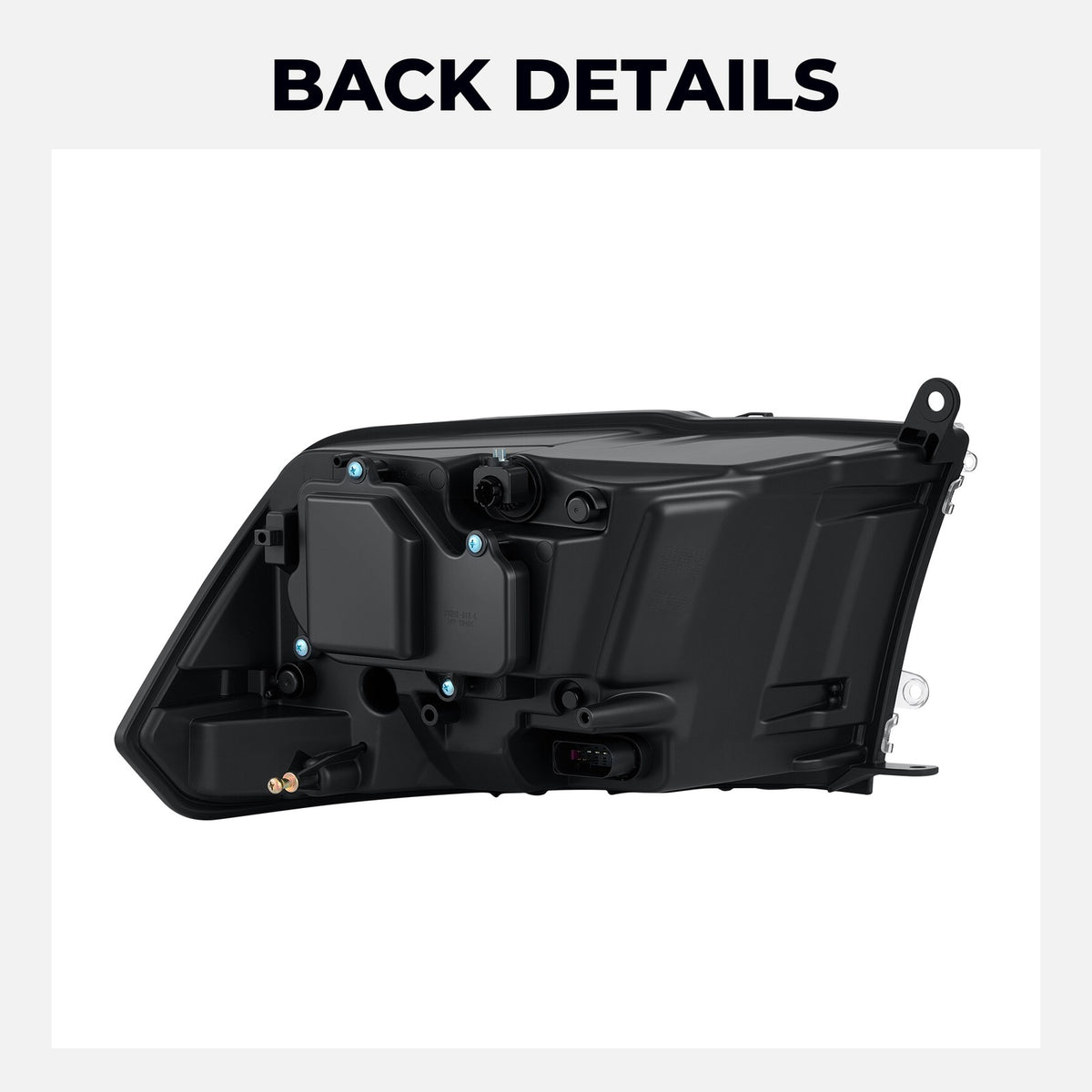 Chrome Projector Halogen headlight features and specifications for 2013-2018 Ram 1500 2500 3500