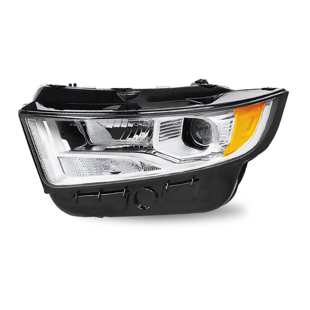 Left halogen projector headlight side angle for 2015-2018 Ford Edge