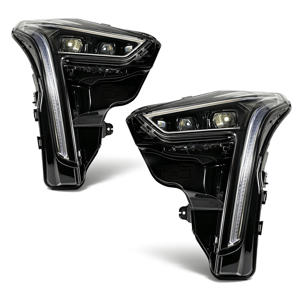 Pair LED headlight front angle for 2019-2020 Cadillac CT6