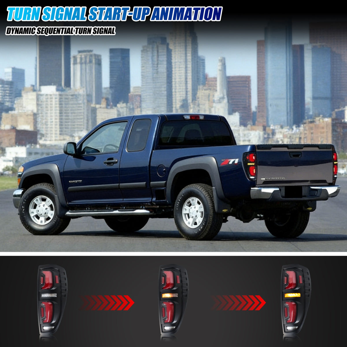 Sequential LED turn signal on the 2004-2012 Chevy Colorado / GMC Canyon tail light