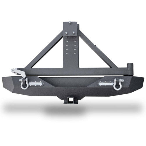 Rear Rock Crawler Bumper and Tire Carrier for Wrangler JK 2007-2018 Bumper