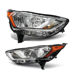 Pair halogen headlight front angle for 2019-2023 Ford Transit Connect