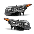 Black HID Headlights Pair w/ AFS for Infiniti FX35 / FX37 / QX70 (2009-2017)