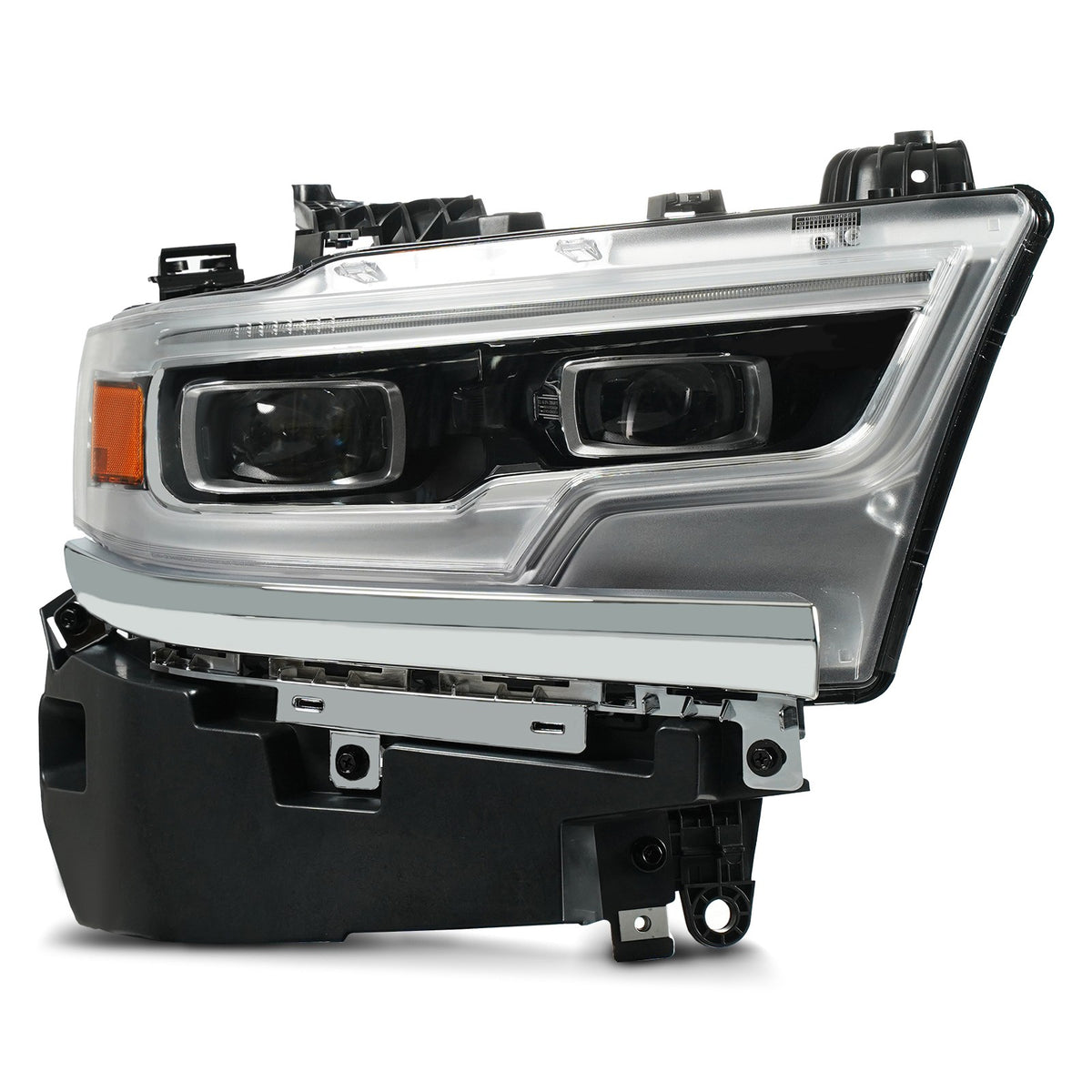 Pair LED headlight front angle for 2019-2024 Ram 1500