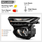 Pair LED headlight front angle for 2021-2023 Chevrolet Trailblazer