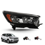 Left halogen headlight side angle for 2018-2019 Ford Escape