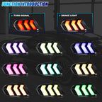 Running, brake, turn and reverse functions of the 2015-2023 Ford Mustang LED tail light