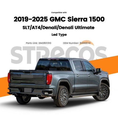 chrome LED tail light view 4 for GMC Sierra 1500 (2019-2026)
