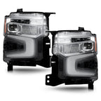 Pair LED headlight front angle for 2022-2026 Chevrolet Silverado 1500