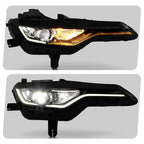 Pair LED headlight front angle for 2019-2024 Chevy Camaro