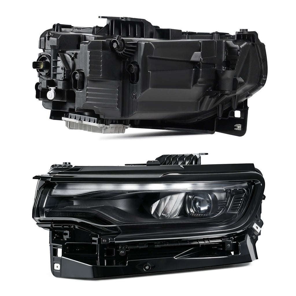 Pair LED headlight front angle for 2022-2025 Jeep Wagoneer / Wagoneer L
