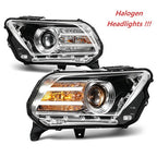 Halogen headlight diagram for 2010-2014 Ford Mustang headlights