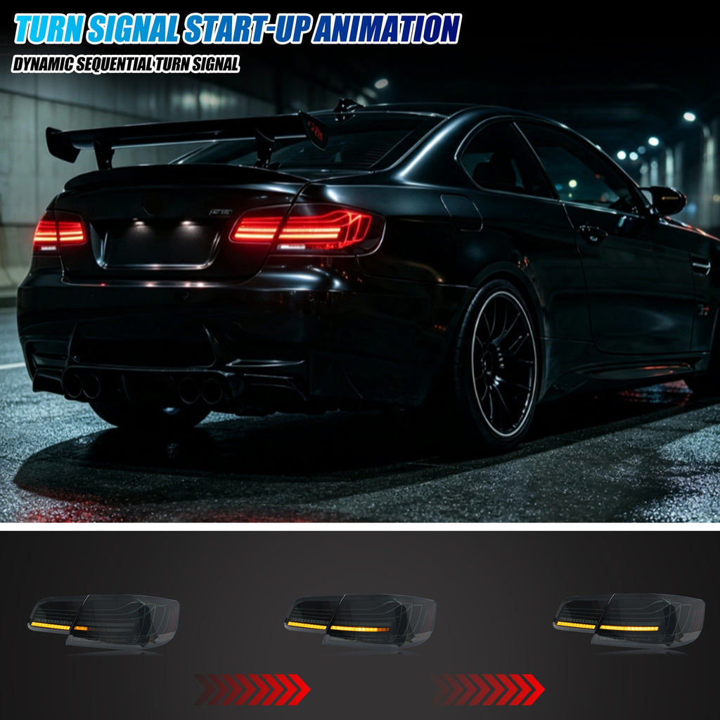 Sequential LED turn signal on the 2007-2013 BMW 3 Series Coupe E92 / M3 tail light