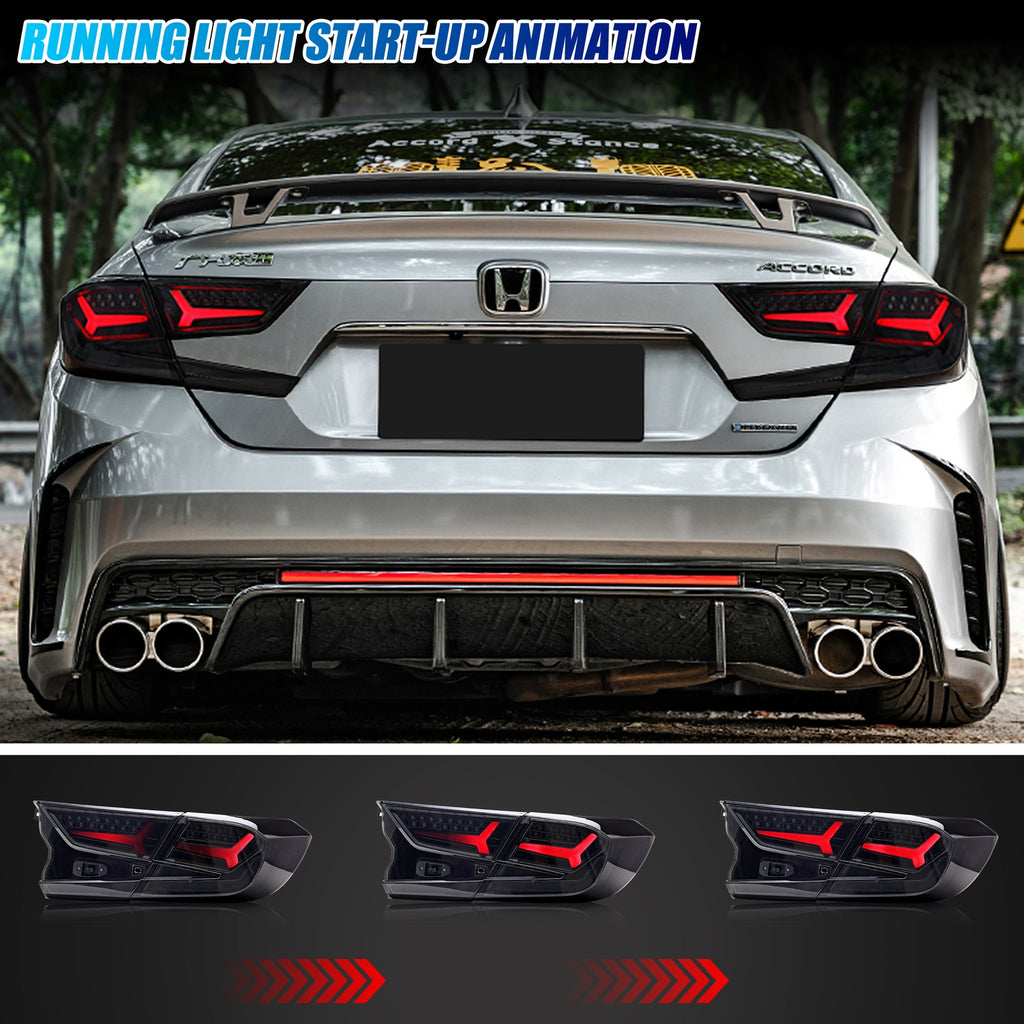 Running light start-up animation on the 2018-2022 Honda Accord LED tail lights