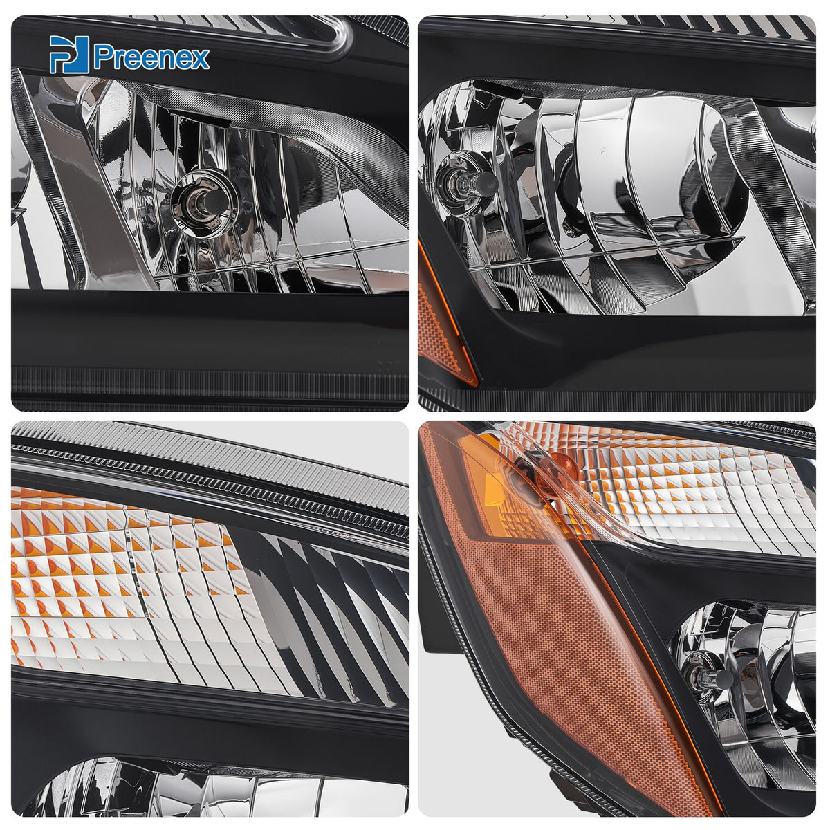 Black Halogen headlight features and specifications for 2018-2024 Freightliner Cascadia