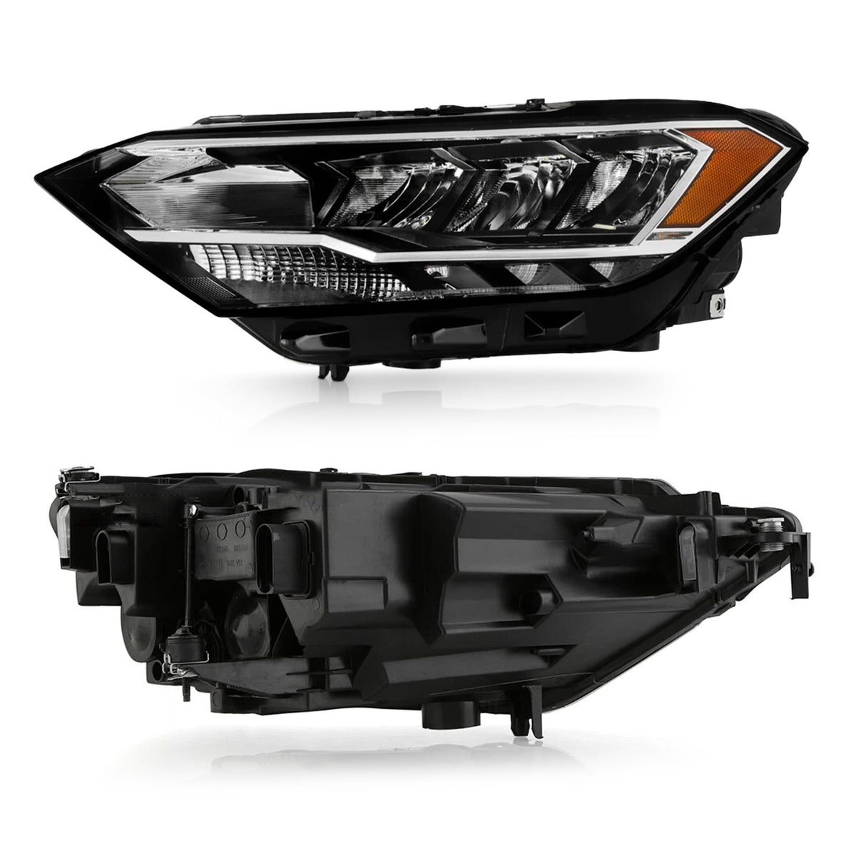 Pair LED headlight front angle for 2019-2024 VW Jetta