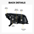 Black Halogen headlight features and specifications for 2003-2005 Toyota 4Runner