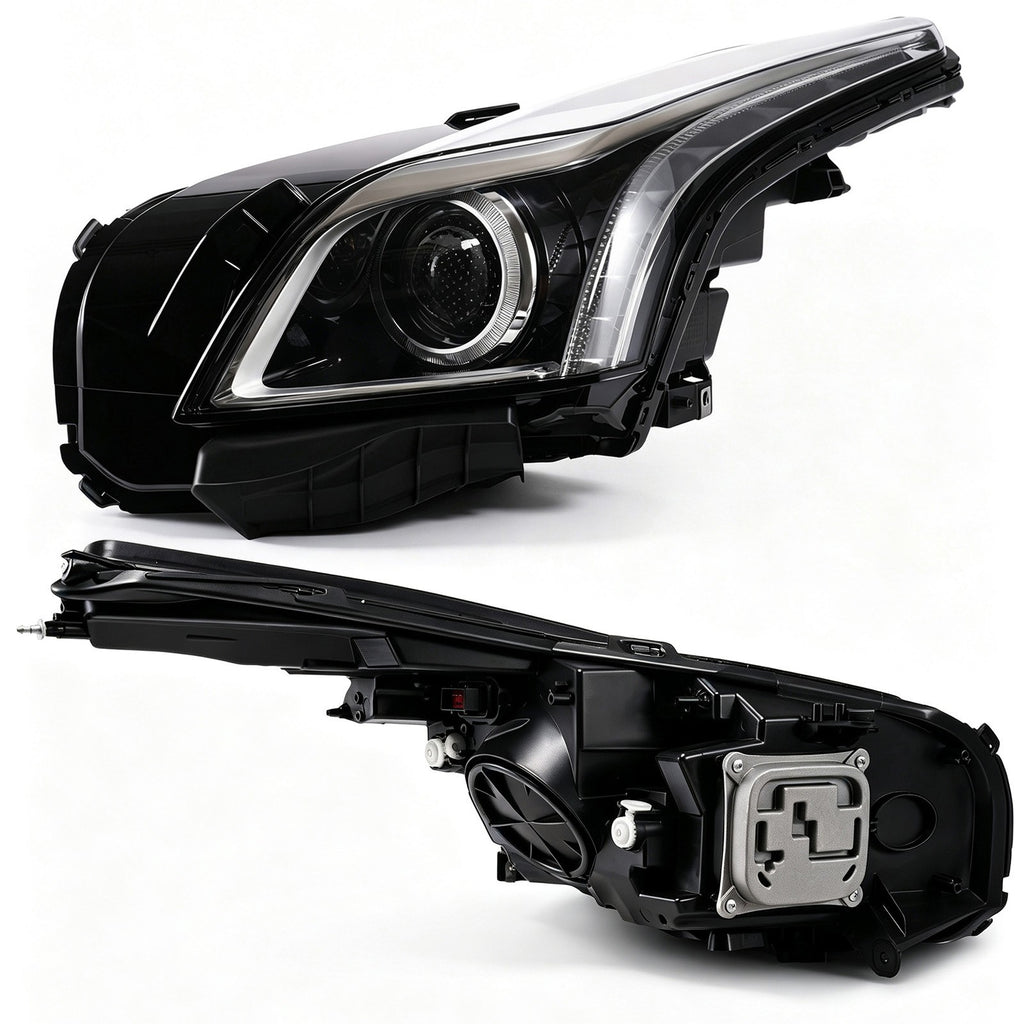 Pair halogen projector headlight front angle for 2014-2019 Cadillac CTS