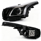 Pair halogen projector headlight front angle for 2014-2019 Cadillac CTS