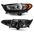 Left halogen projector headlight side angle for 2013-2016 Ford Fusion