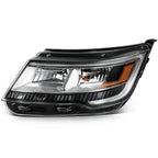 Pair LED reflector headlight front angle for 2016-2018 Ford Explorer