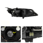 Left halogen headlight side angle for 2019-2025 Chevy Malibu