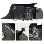black sequential LED tail light view 4 for Ford Mustang (2013-2014)