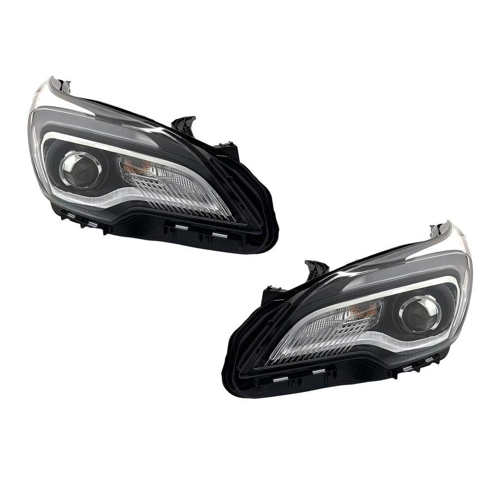 Chrome HID Headlights Pair w/ AFS & Bulbs for Buick Envision (2016-2018)