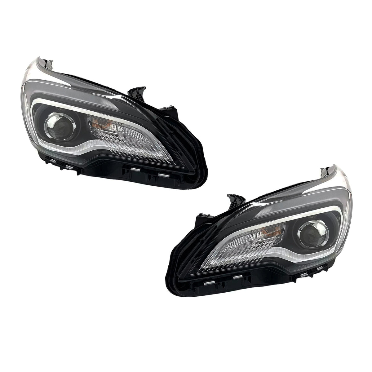 Chrome HID Headlights Pair w/ AFS & Bulbs for Buick Envision (2016-2018)