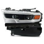 Pair LED headlight front angle for 2019-2024 Ram 1500