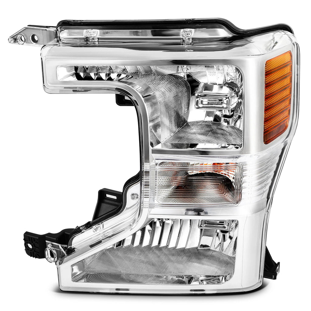 Pair halogen headlight front angle for 2020-2022 Ford F-250/F-350 Super Duty