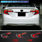 Running light start-up animation on the 2012-2014 Toyota Camry LED tail lights