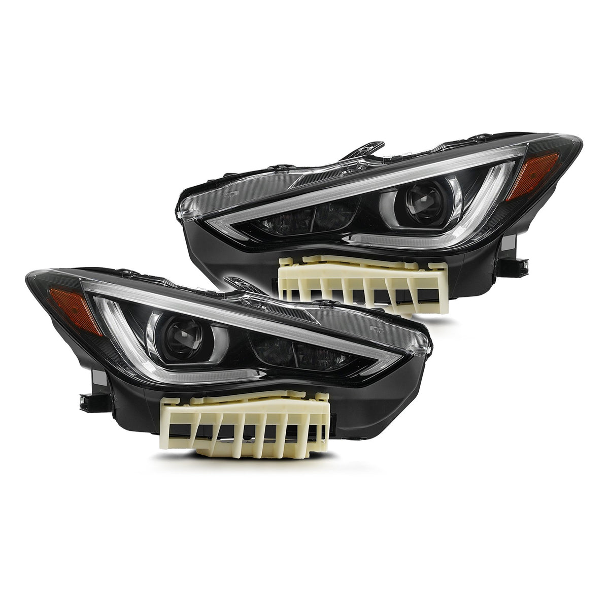 Full LED Headlights Pair w/ AFS & LED Module for Infiniti Q60 (2017-2022)
