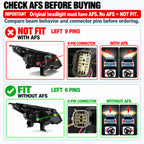 AFS connector check diagram for 2013-2017 Buick Enclave headlights