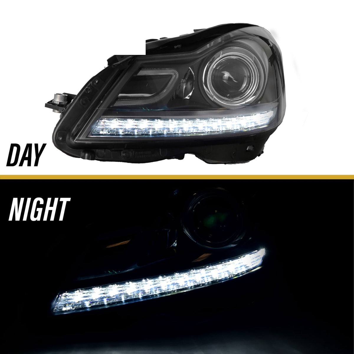 Day and night view of the DRL
