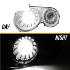 Day and night view of the low beam