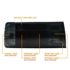 E30 smoke tail light functions: signal, parking, brake, reverse and rear fog